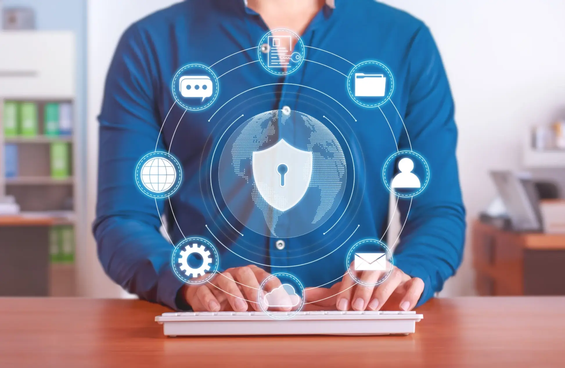 Cybersecurity protection of the users private